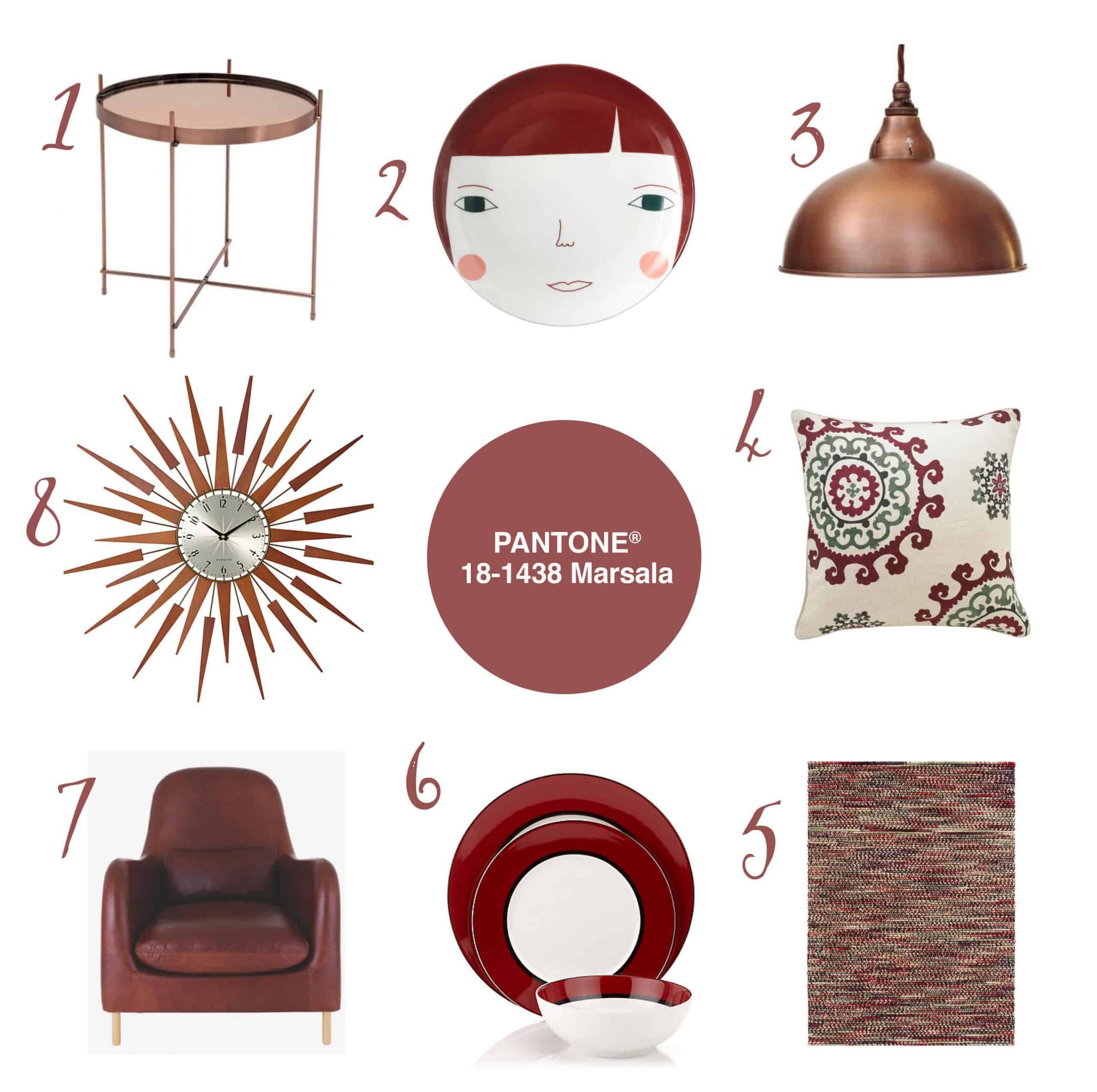 Colour Your World In Pantone Marsala Colour Of The Year 2015