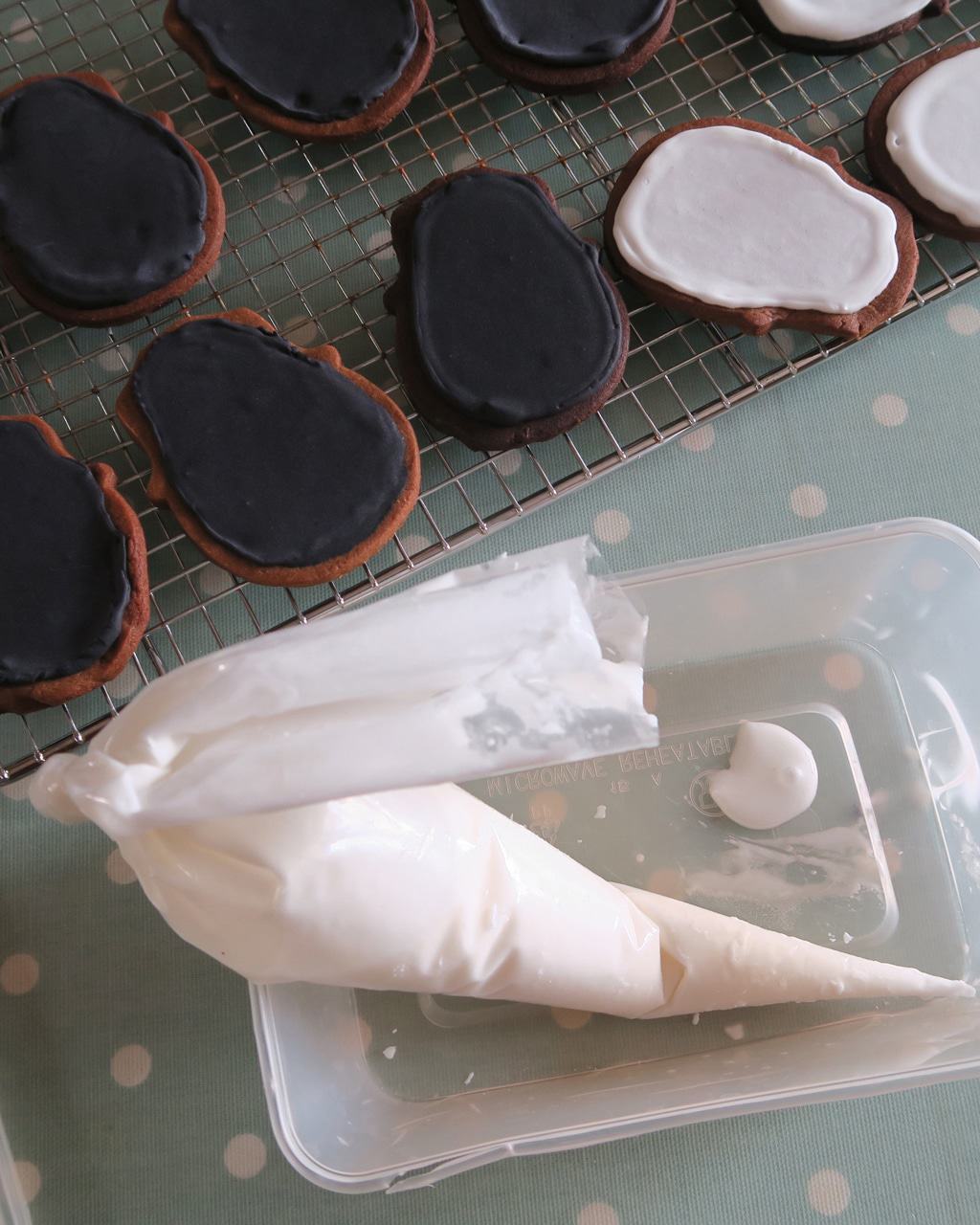 royal icing used for Sugar Skull Cookies