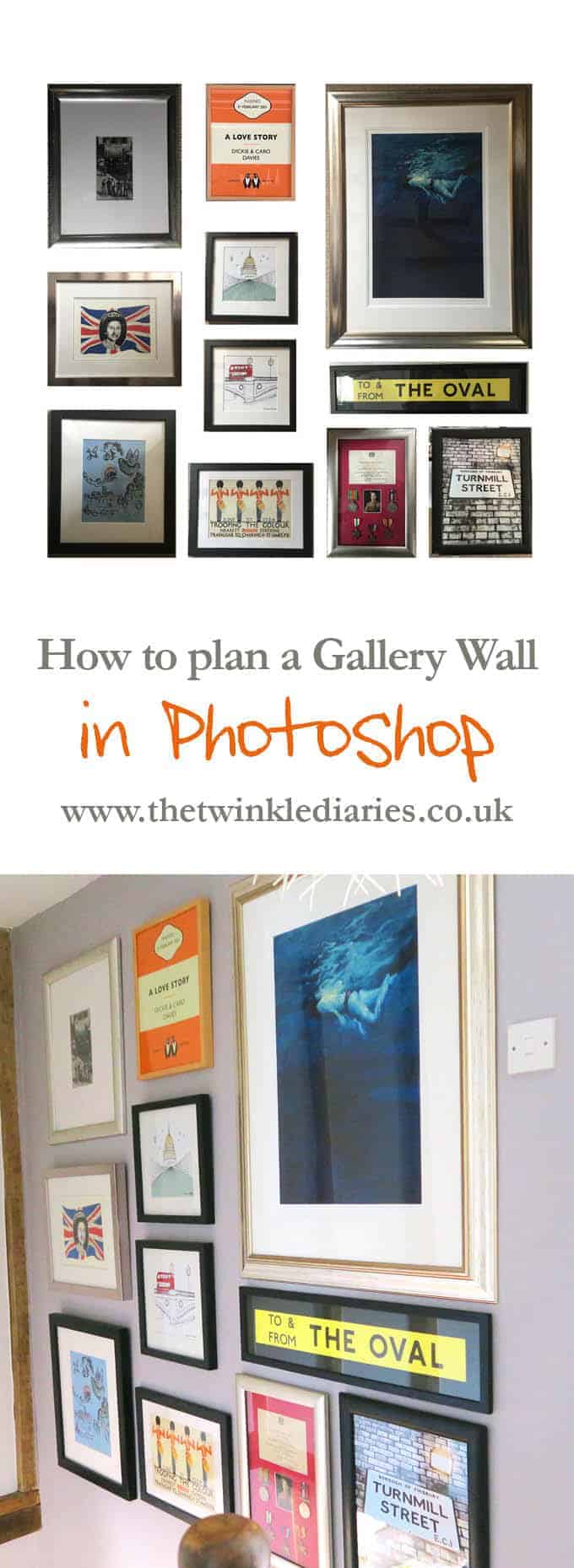 How to create a gallery wall up a staircase