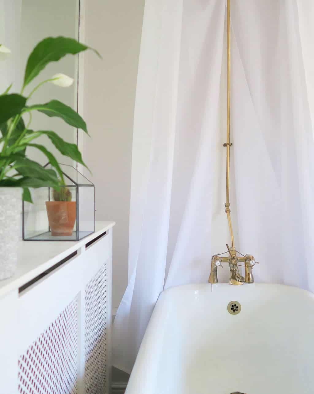 View of simple bathroom makeover — 5 easy tips — by The Listed Home
