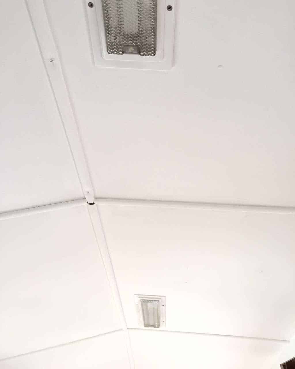 Tips on decorating a caravan, including how to paint a caravan ceiling and the best paint to use.