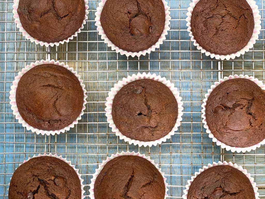 My Recipe for Easy Gluten Free Chocolate Banana Muffins {based on a Nigella Recipe}