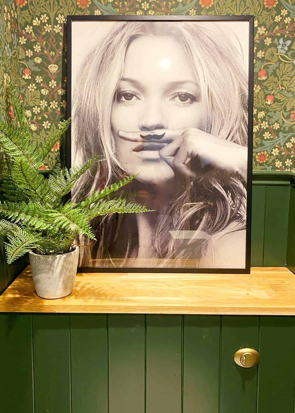 Kate Moss Print - Life's a Joke — in our tiny downstairs toilet