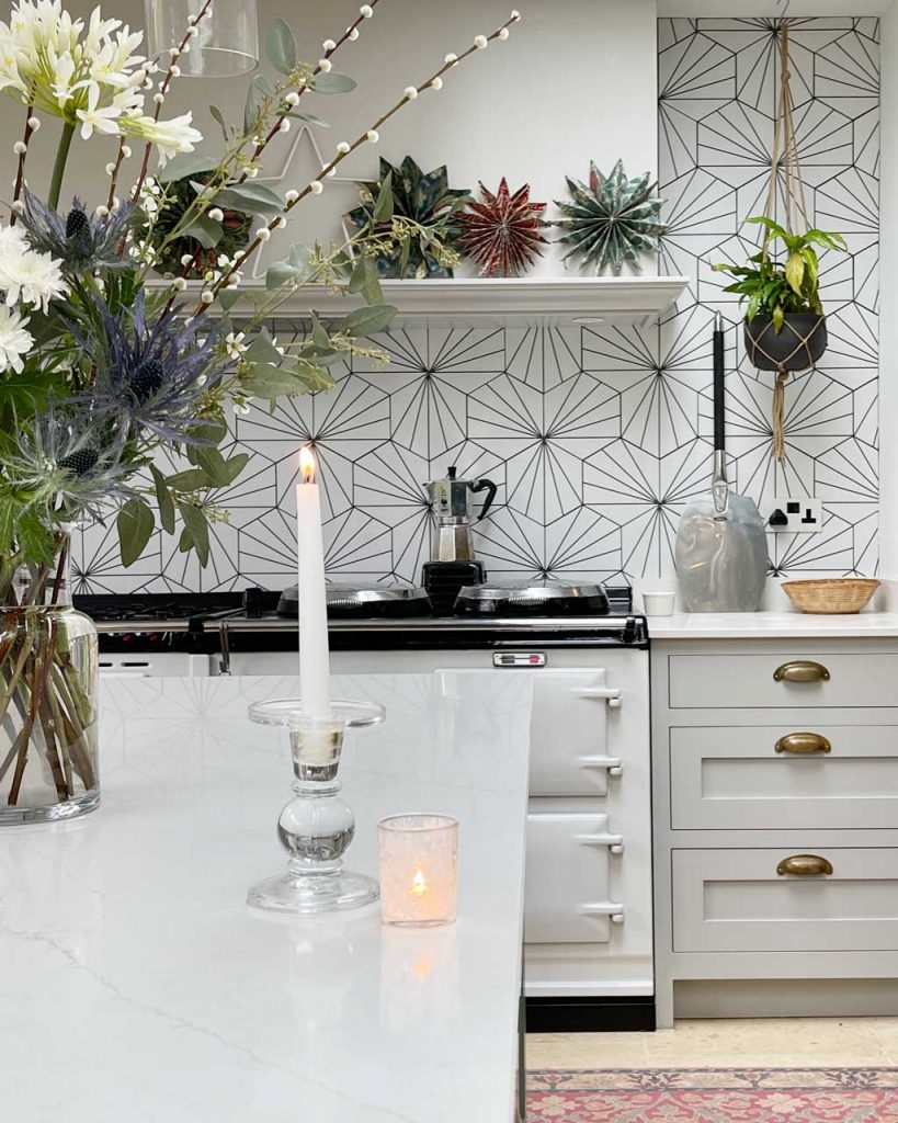 An easy tutorial for DIY Paper Fan Decorations for your Christmas decor