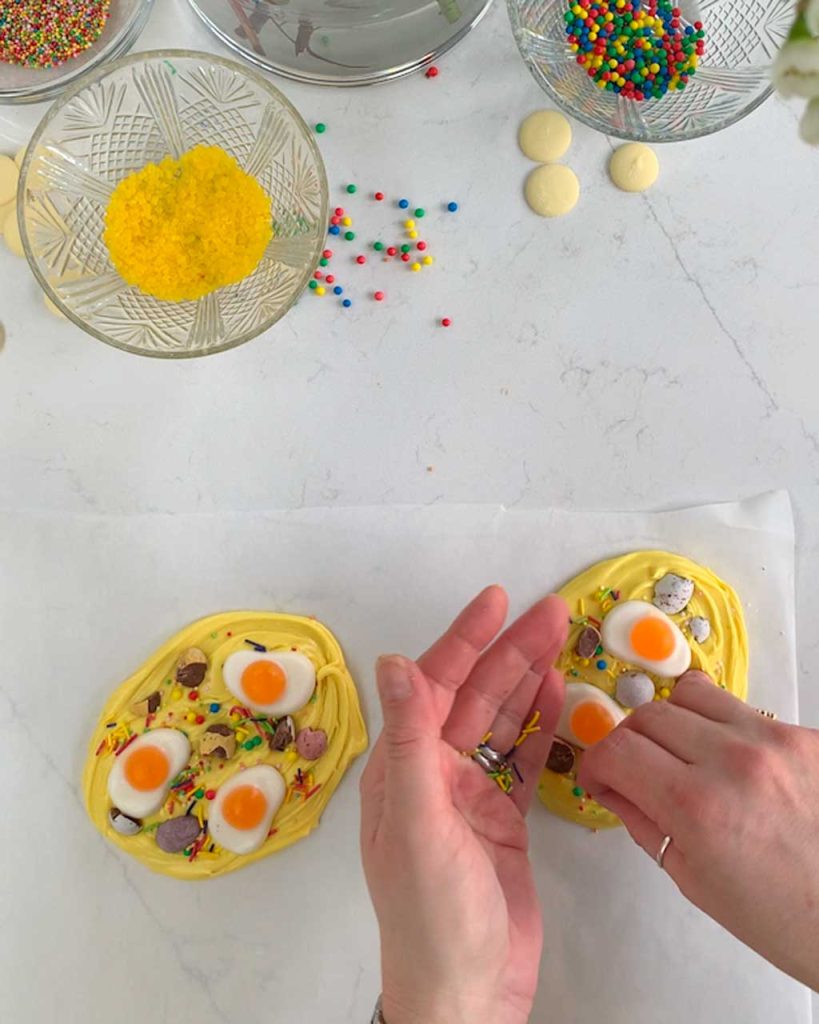 You can make Chocolate Bark for Easter without a mould!